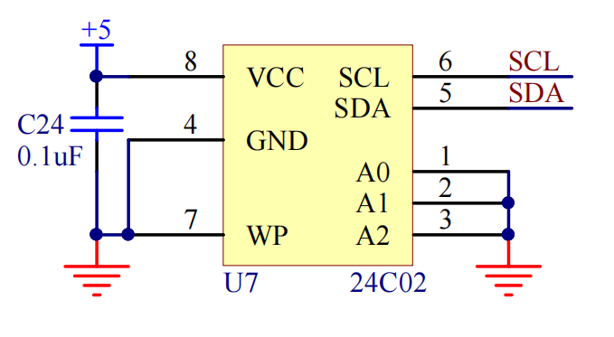 图12-4  24C02原理图